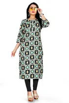 A-Line Crepe Kurti for Women 