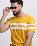 Round Neck Striped T-Shirt for Men 