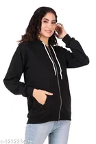 Fleece Solid Jackets for Women 