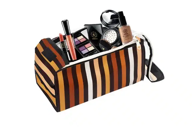 PVC Printed Makeup Storage Pouch (Multicolor)