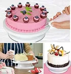 Plastic Cake Decorating Revolving Icing Turnable Stand 