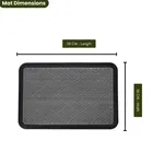 Status PP Rubber Border Mat 38x58cm Grey