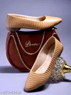 Shoetopia Solid Synthetic Ballerinas 