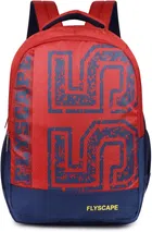 Polyester Laptop Backpack for Men & Women (Red & Navy Blue, 35 L)