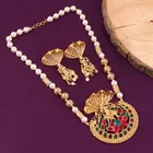 Gold Plated Designer Necklace with Earrings for Women & Girls 