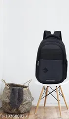 Nylon Backpack for Men & Women, Black