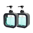 Plastic Refillable Liquid Soap Dispenser for Bathroom 