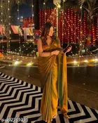 Jimmy Choo Embellished Saree For Women, Brown