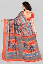 Crepe Printed Saree for Women 