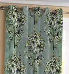 Tree Abstract Door Room Darkening Curtain Green 7ft Combo 