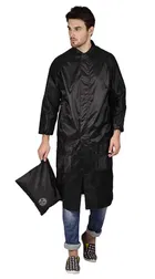 Solid Overcoat with Hoods and Side Pocket Raincoat for Men & Women 