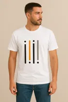 Round Neck Printed T-Shirt for Men, Set of 2 