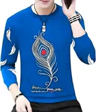 Cotton Blend Round Neck T-Shirts for Men 