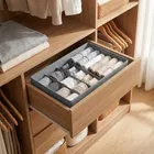 Wardrobe Clothes Organizer, Nonwoven Fabric Durable with 6 Grids partition 32*15*10cm