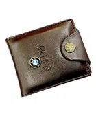 BMW Wallet For Men (Dark Brown) (Pack Of 2)