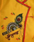 Cotton Printed Sherwani with Dhoti for Kids 