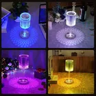 Table Lamp Crystal with USB Rechargeable Battery 