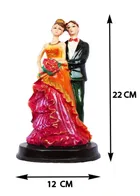 Polyresin Loving Couple Showpiece 