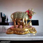 Kamdhenu Cow Murti and Calf Idol 