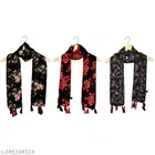Stylish Ladies Scarves for Women, Pack of 3
