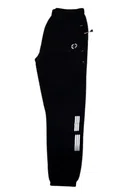 Polyester Solid Trousers for Men (Black , S)