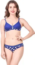 Cotton Blend Lingerie Set for Women 
