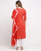 Cotton Cambric Embroidered Kurta Set for Women 