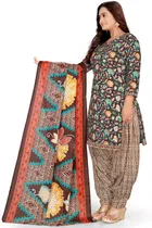 Cotton Floral Print Unstitched Suits Fabric for Women 