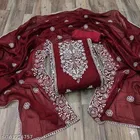 Embroidered Floral Patiala Suit for Women 