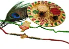 Combo of 2 Pcs Rakhi with 4.5 inch Plate 