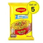 Maggi 2-Minute Instant Noodles Masala 5X70 g (Pouch) (Set of 5)