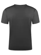Polyester Printed Half Sleeves T-Shirts For Men, Grey 