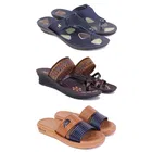 Combo of Slippers with Heels & Sliders for Women 
