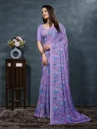Georgette Printed Saree for Women 