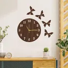 MDF Wall Clock with Butterfly