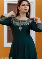 Cotton Blend Printed Kurti with Dupatta for Women 