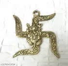 Metal Ganpati Swastik Wall Hanging 