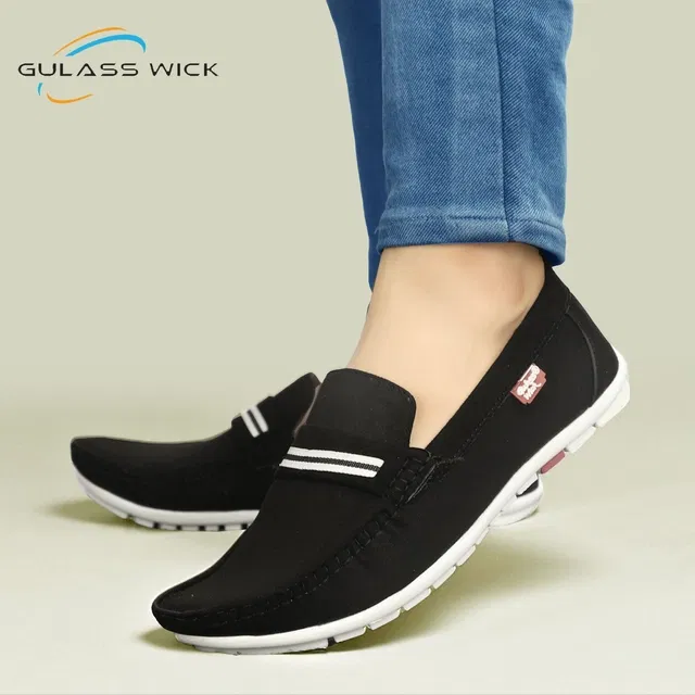 Derby Casual Shoes for Men (Black, 9)