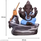 Lord Ganesha Water Fountain with 10 Smoke Backflow 