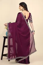 Chiffon Woven Design Saree for Women 