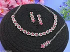 Necklace Set Pink Free Size for Women
