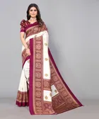 Saree with Unstitched Blouse for Women 