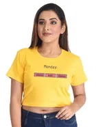 Cotton Blend Printed Tops for Women 