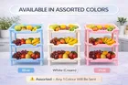 Multifunctional Detachable 3 Layer Rectangular Plastic Bathroom Organizer Kitchen Shelf Shelves Storage Rack Assorted Any 1 Colour