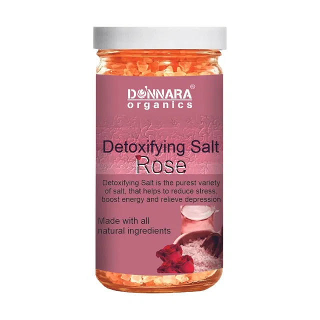 Donnara Organics Detoxifying Rose Bath Salt Crystal (200 g)
