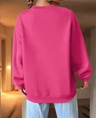 Women's Graphic Print Long Sleeve Round Neck Sweatshirt 