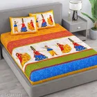 Cotton Queen Bedsheet with 2 Pillow Cover 