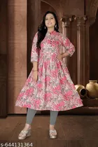 Floral Printed Cotton Kurti for Women, Pack of 2 