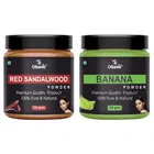Natural Red Sandalwood & Banana Powder for Skin & Hair 