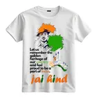 Round Neck Printed Tricolor T-Shirt for Kids 